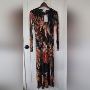 Zara Tulle Bodycon Dress - Botticelli Art inspired "Spring" Series - Size: Small
